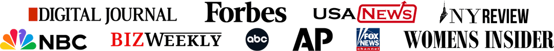 Media logos - NBC, BIZ, ABC, Fox News