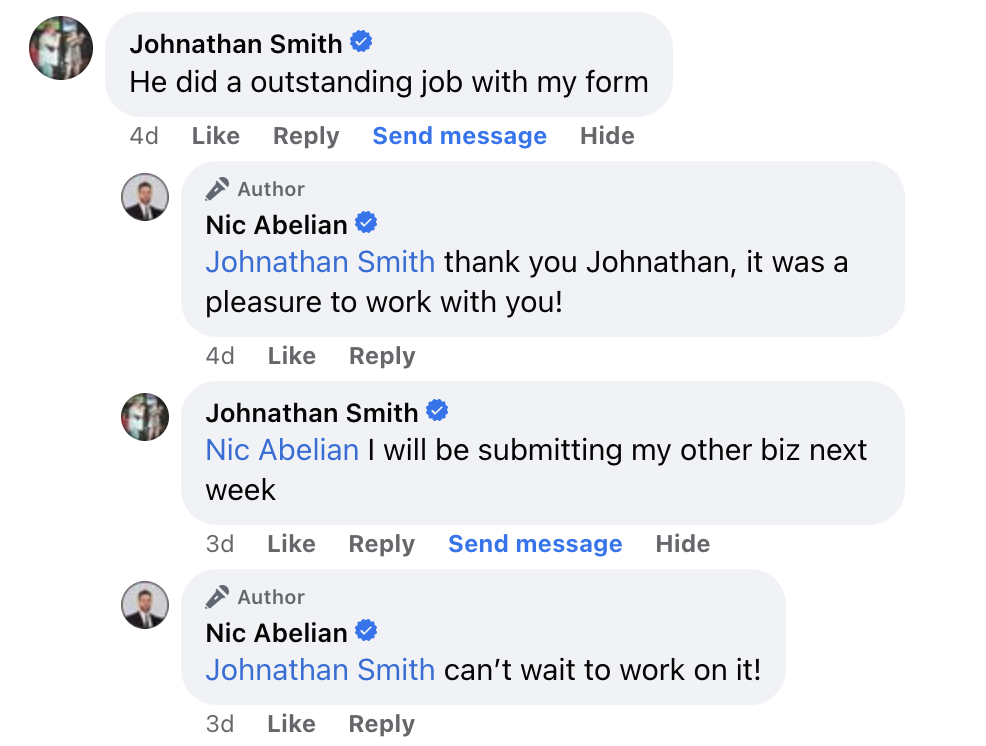 Johnathan Smith's comment
