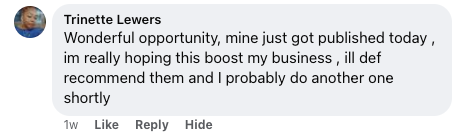 Trinette Lewers's comment