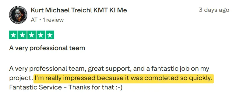 Kurt Michael Treichl's Trustpilot review