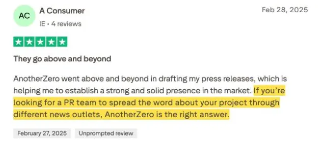 A Consumer's Trustpilot review
