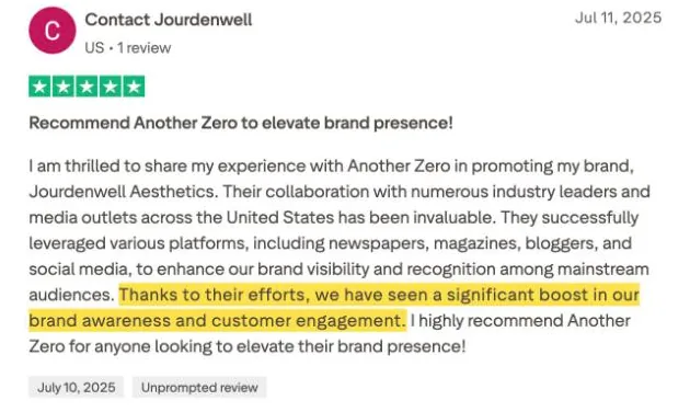 Contact Jourdenwell's Trustpilot review