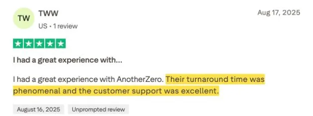 TWW's Trustpilot review
