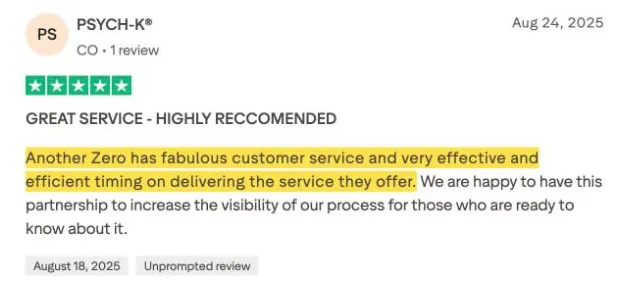 PSYCH-K®'s Trustpilot review