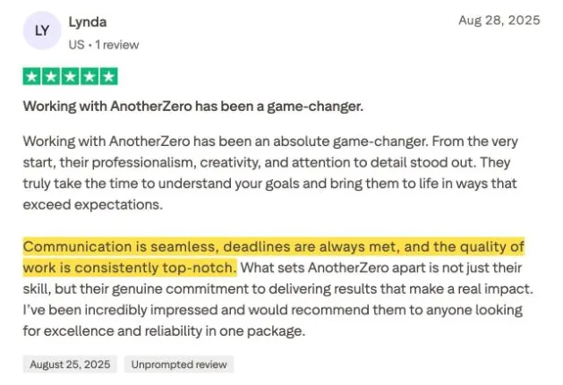 Lynda's Trustpilot review