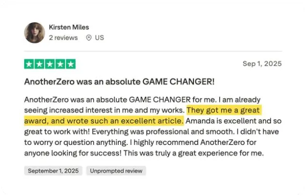 Kirsten Miles's Trustpilot review