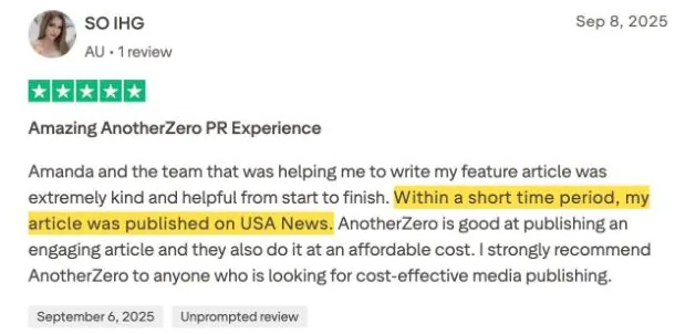 SO IHG's Trustpilot review