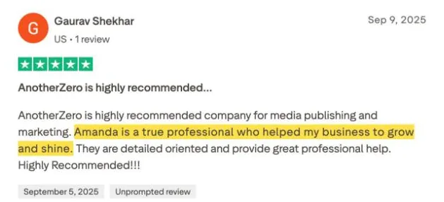 Gaurav Shekhar's Trustpilot review