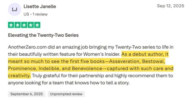 Lisette Janelle's Trustpilot review