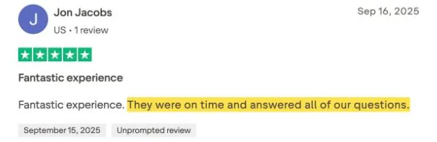 Jon Jacobs's Trustpilot review