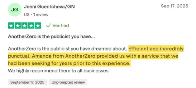 Jenni Guentcheva/GN's Trustpilot review