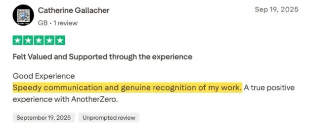 Catherine Gallacher's Trustpilot review