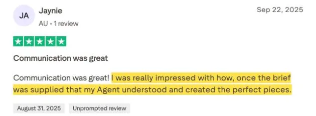 Jaynie's Trustpilot review