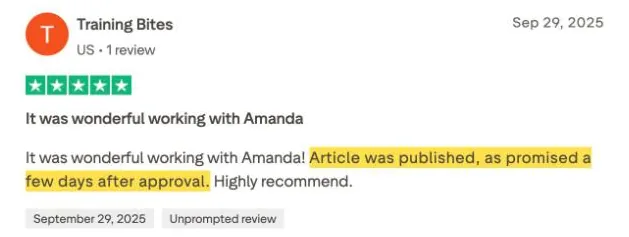 Training Bites's Trustpilot review
