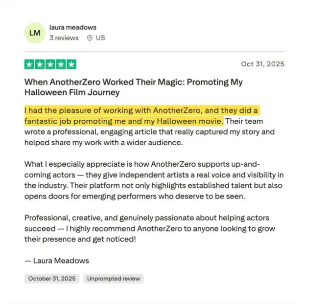 laura meadows's Trustpilot review