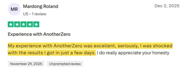 Mardong Roland's Trustpilot review