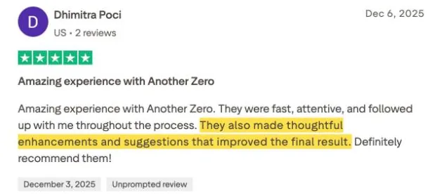 Dhimitra Poci's Trustpilot review