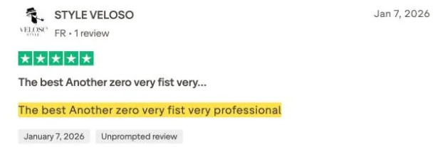 STYLE VELOSO's Trustpilot review