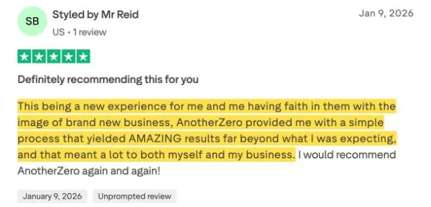 Styled by Mr Reid's Trustpilot review