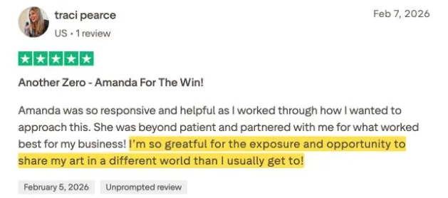 traci pearce's Trustpilot review