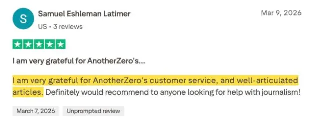 Samuel Eshleman Latimer's Trustpilot review