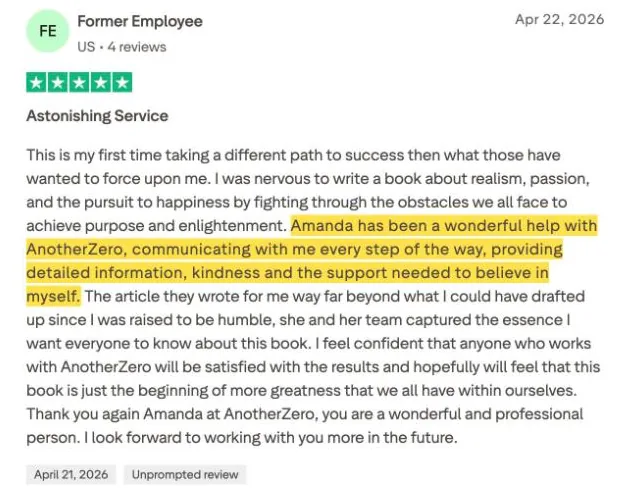 Former Employee's Trustpilot review
