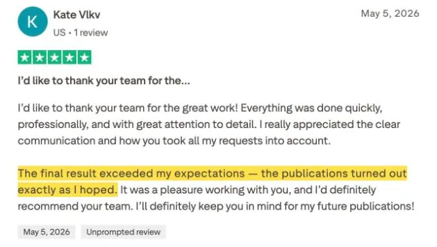 Kate Vlkv's Trustpilot review