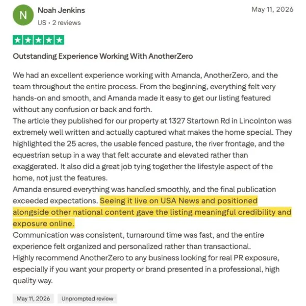 Noah Jenkins's Trustpilot review