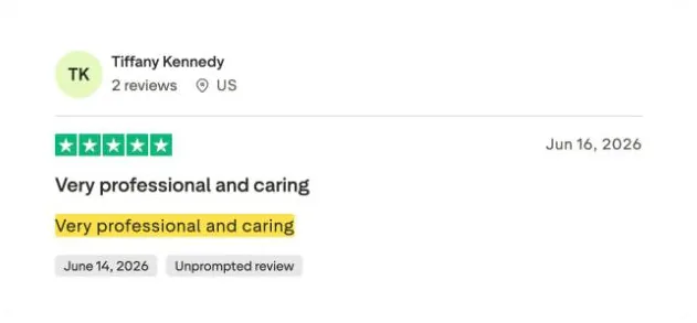 Tiffany Kennedy's Trustpilot review