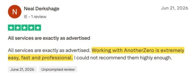 Neal Derkshage's Trustpilot review
