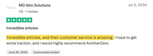 MD Skin Solutions's Trustpilot review