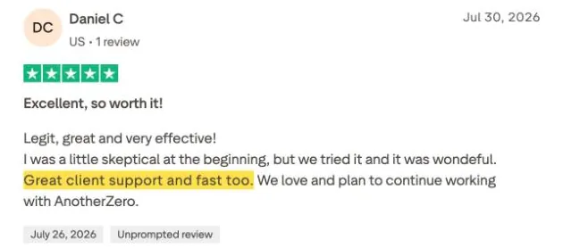 Daniel C's Trustpilot review