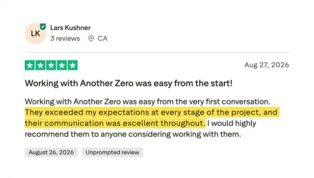 Lars Kushner's Trustpilot review